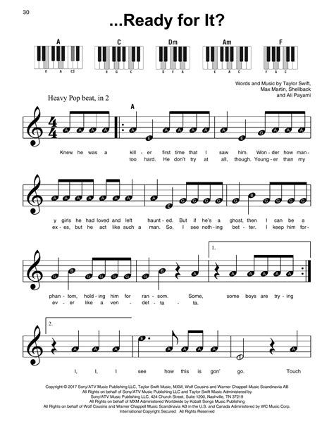 Taylor swift sheet music. Things To Know About Taylor swift sheet music. 